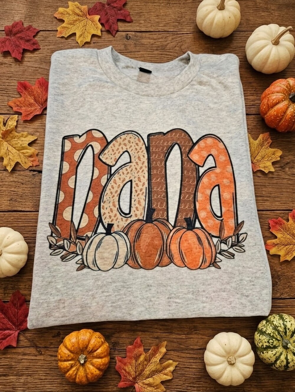 Fall nana shirt pumpkin cute popular trending grandparent